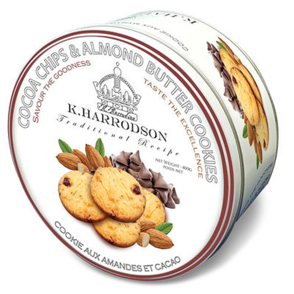 K. Harrodson Cocoa Chips Almond Butter Cookies 400g