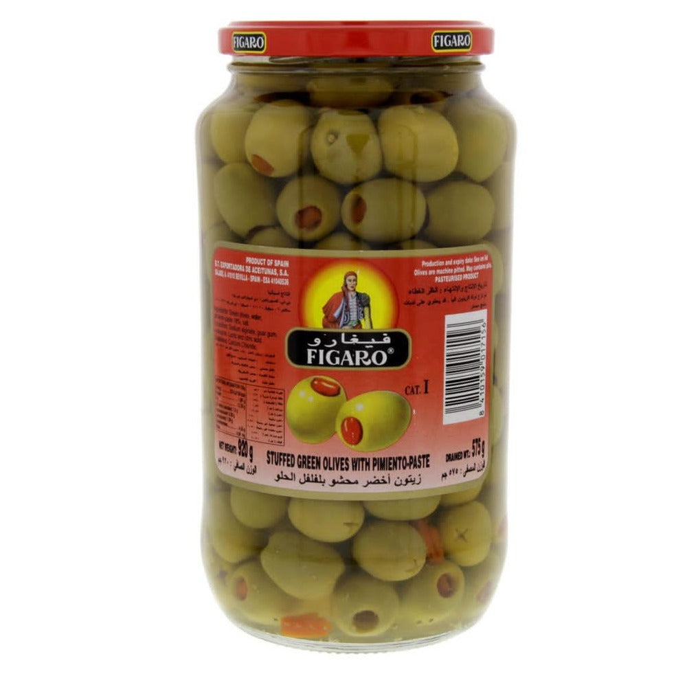 Figaro Olives Green Stuffed 575gm/935gm