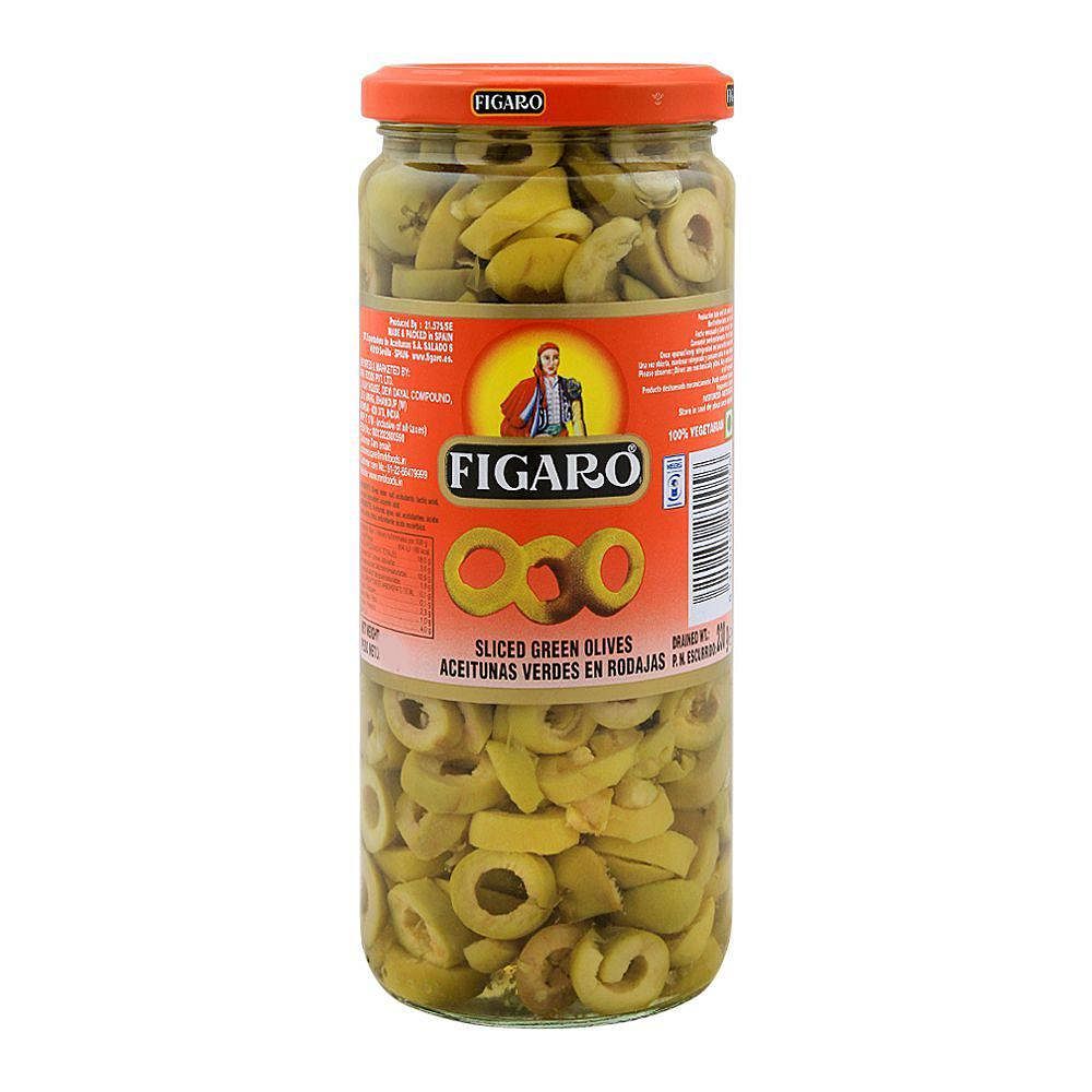 Figaro Olives Sliced Green 130gm/244gm