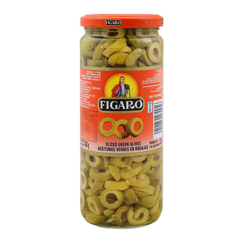 Figaro Sliced Green Olives 230gm/450gm