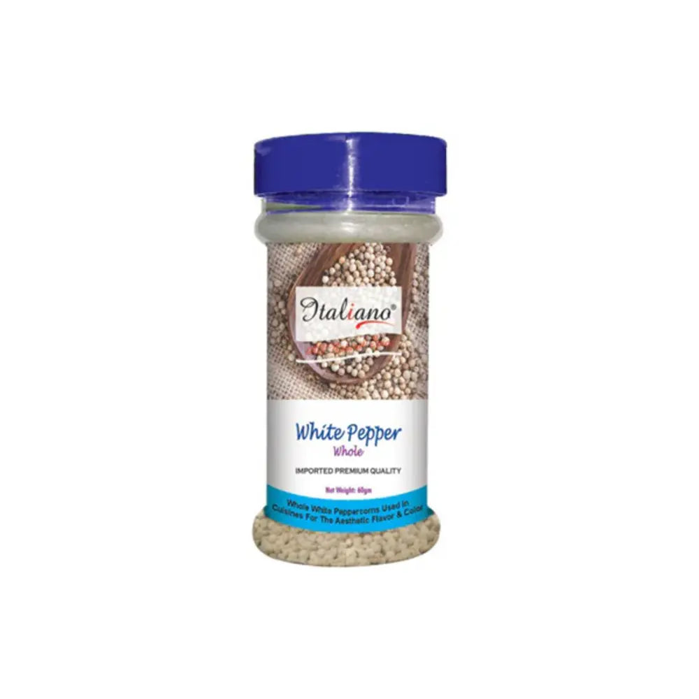 Italiano White Pepper Whole 70gm