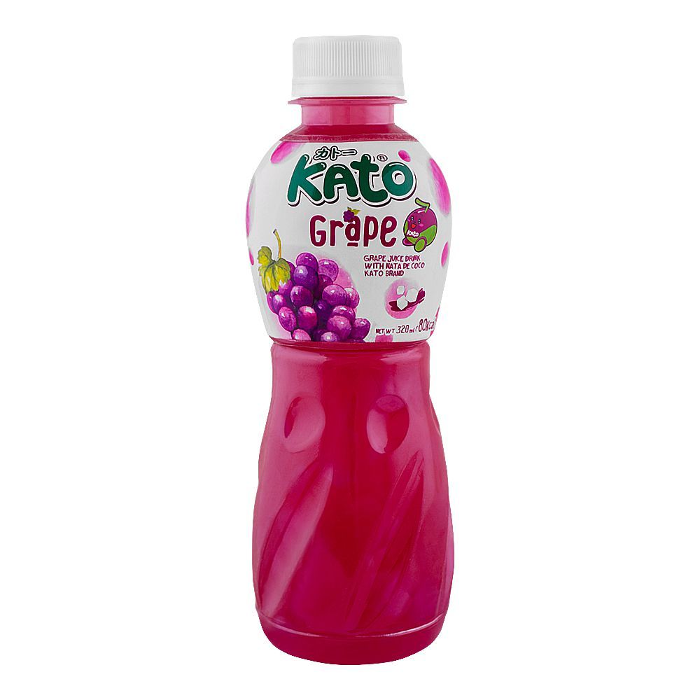 Grape Juice with Nata De Coco 320ml KATO Thailand