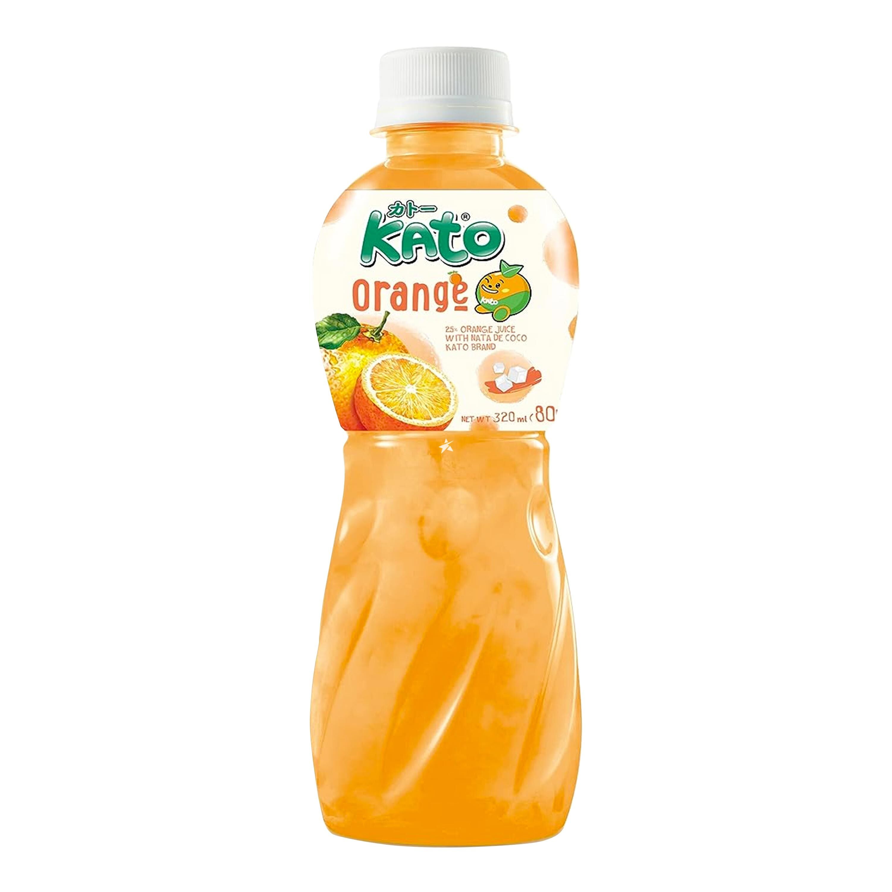 Orange Juice with Nata De Coco 320ml KATO Thailand