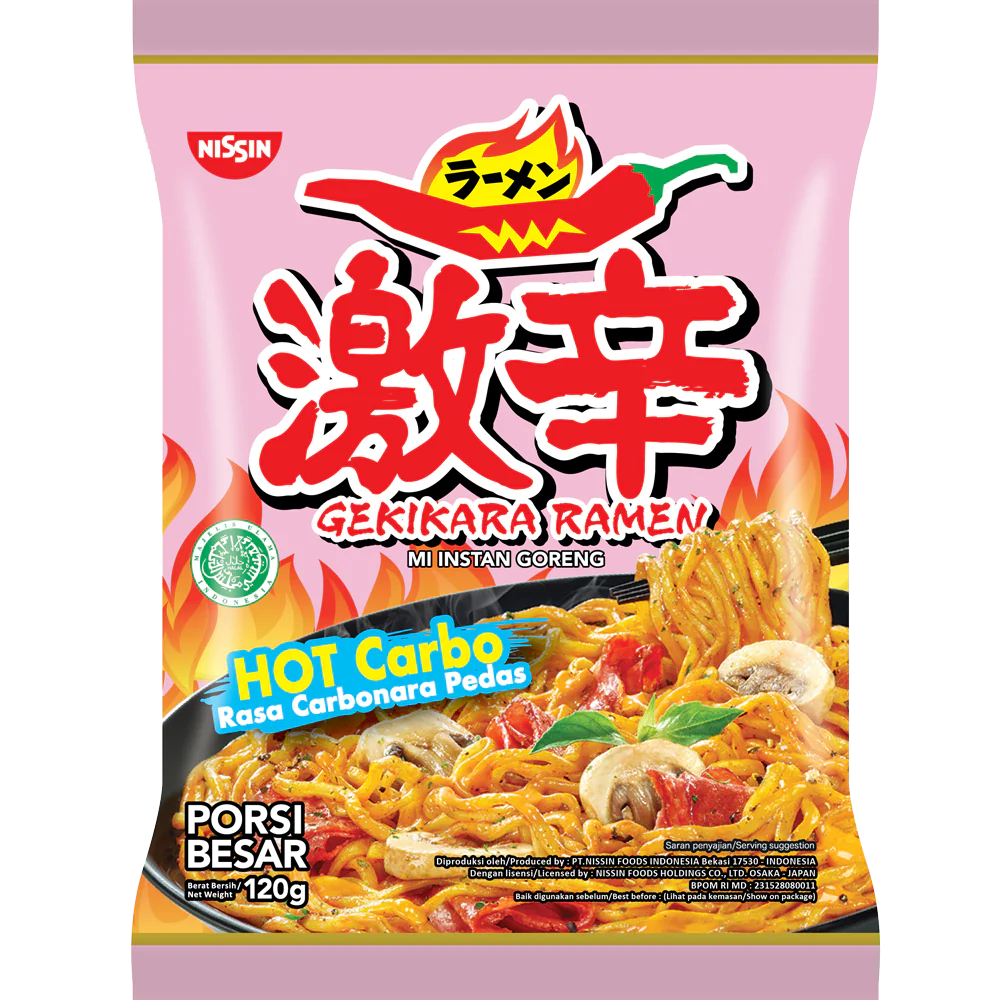 NISSIN  Gekikara Hot Carbonara 120GM