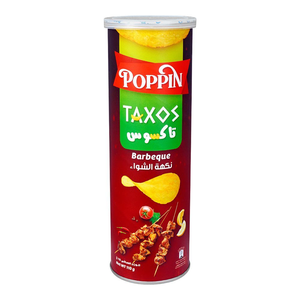 Poppin Taxos BBQ Potato Crisps 110g