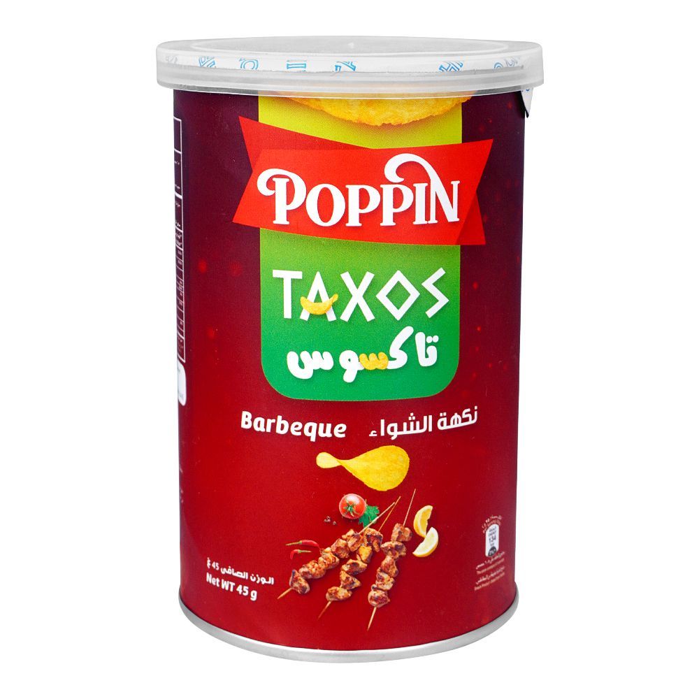 Poppin Taxos BBQ Potato Crisps 45g