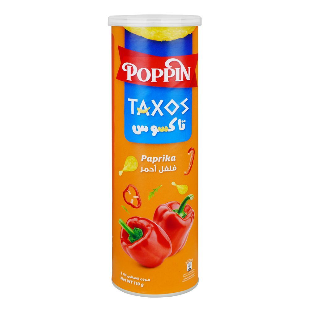 Poppin Taxos Paprika Potato Crisps 110g