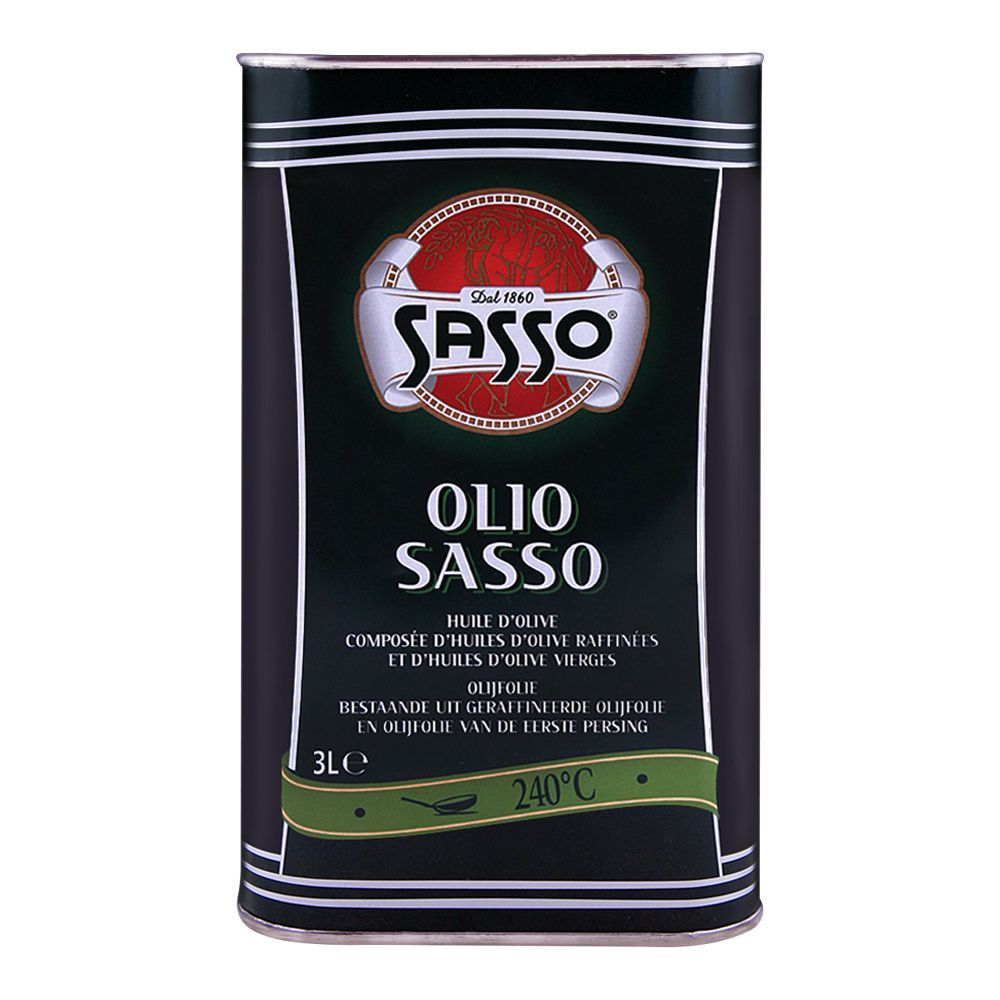 Sasso Pure Olive Oil - 3L Tin