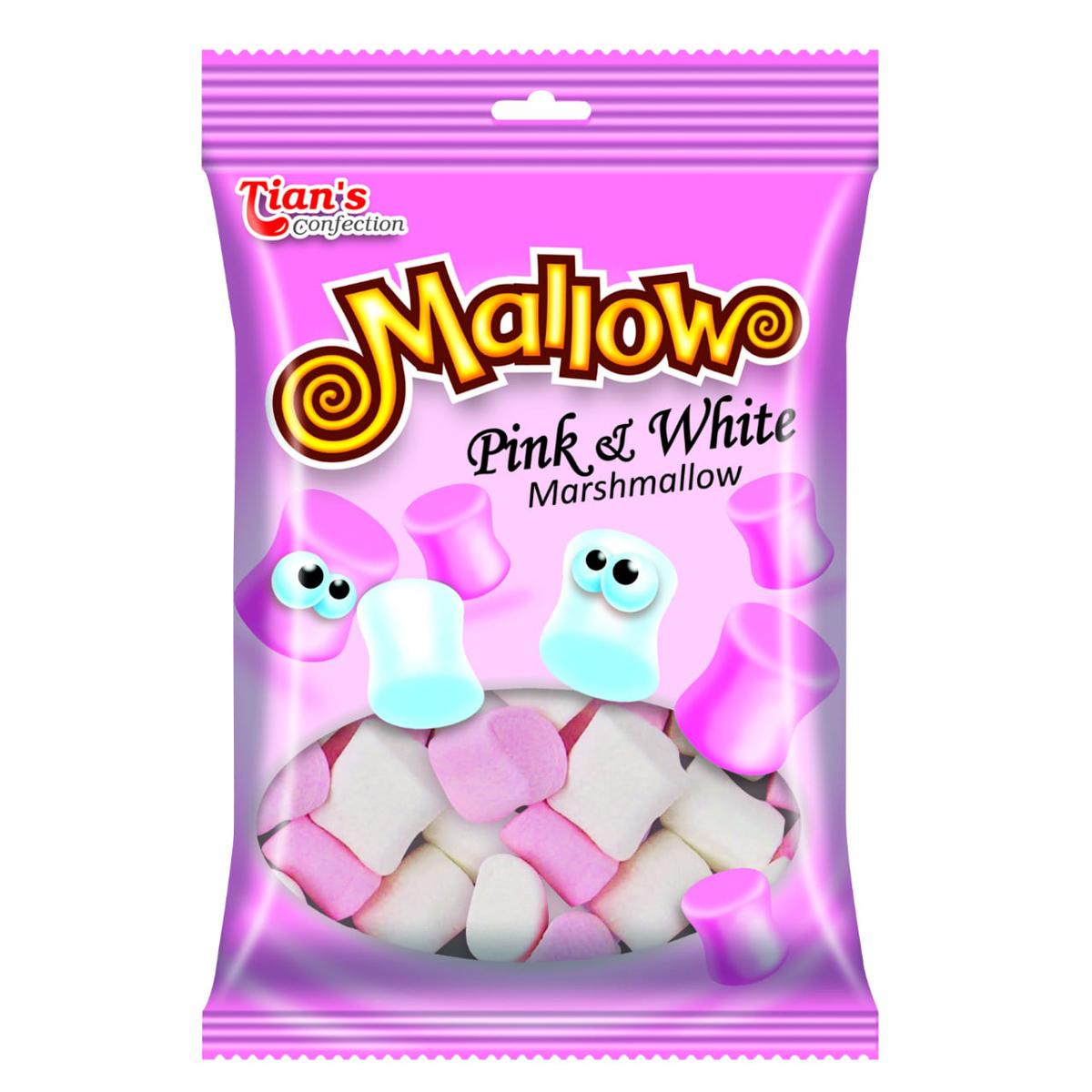 Tian's Pink and White Mallows Pack 100g